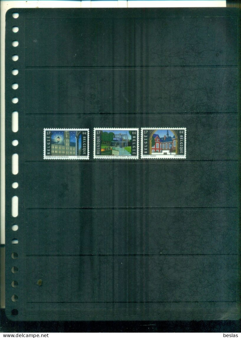 BELGIQUE MONUMENTS UNESCO 3 VAL NEUFS A PARTIR DE 0.75 EUROS - Unused Stamps