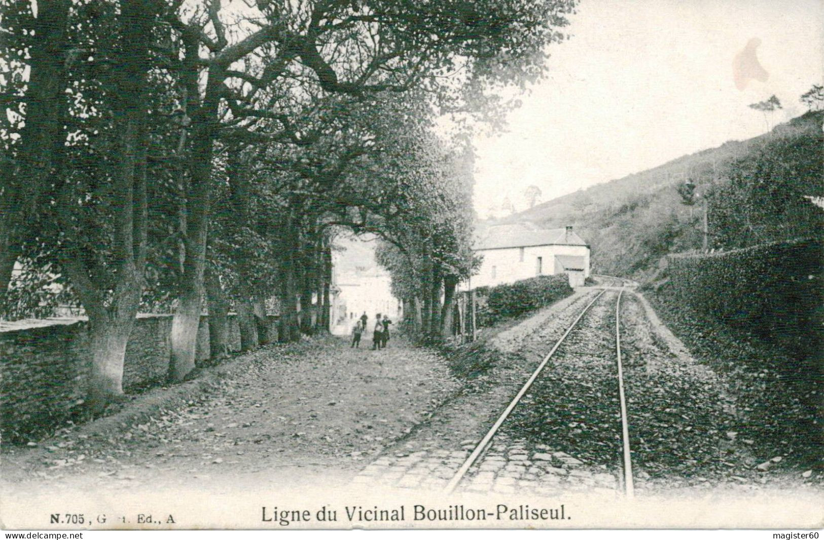 BOUILLON 1907: Ligne Du Vicinal (tram) Bouillon - Paliseul  (Pas Courante Pas Sur Delcampe) - Bouillon