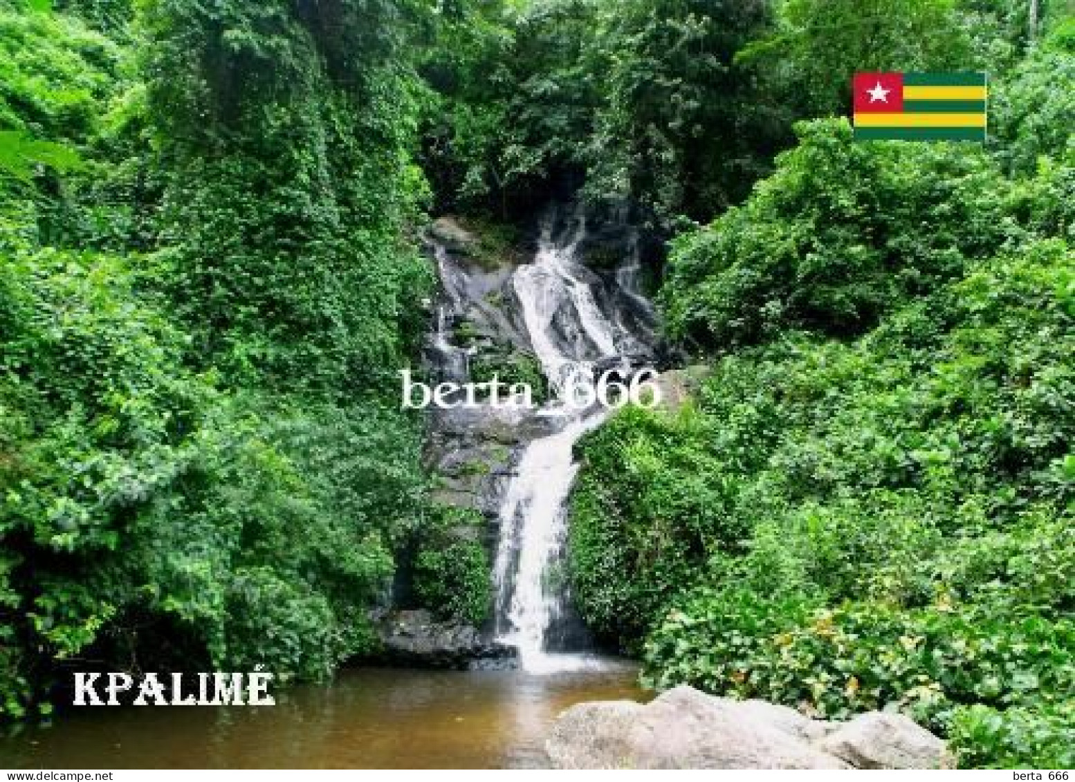 Togo Kpalime Falls New Postcard - Togo