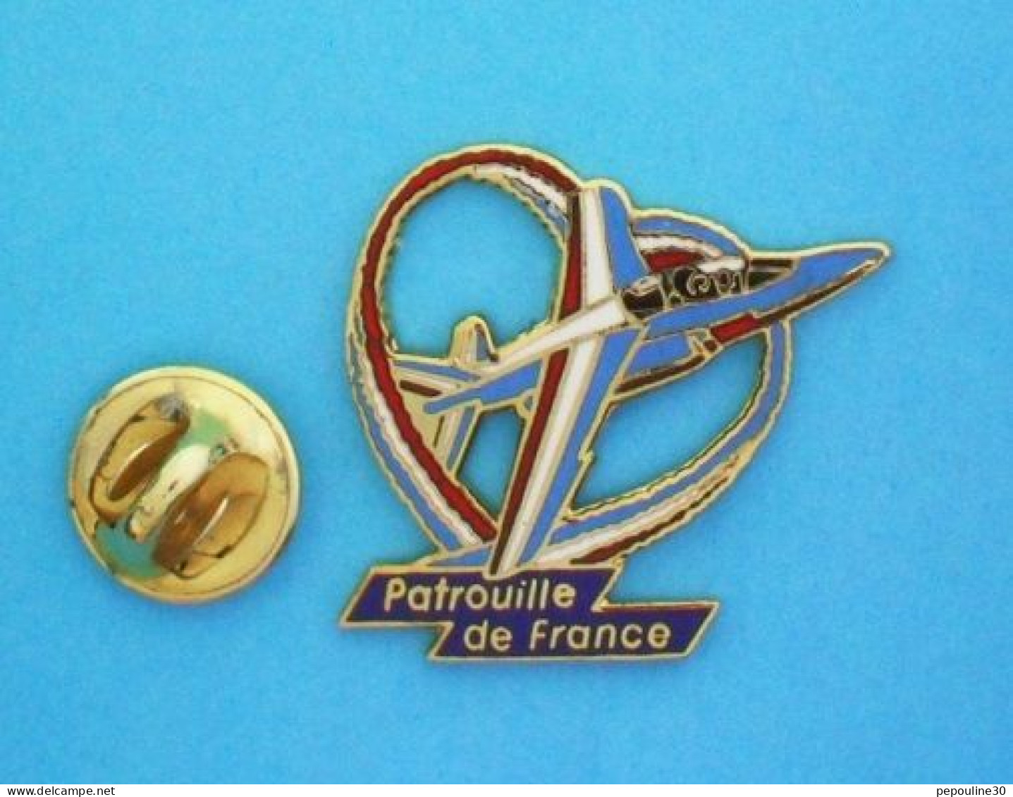 1 PIN'S //   ** ARMÉE DE L'AIR / ALPHAJET VOLTIGE AÉRIENNE / PATROUILLE DE FRANCE ** . (&copy; LMI-PARIS) - Avions