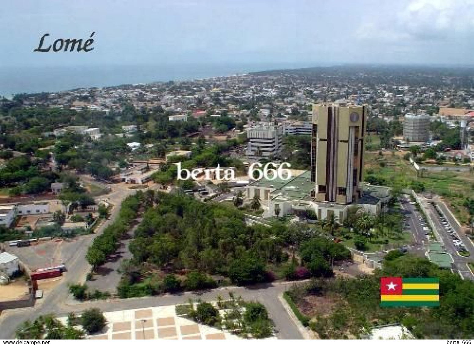 Togo Lomé Aerial View New Postcard - Togo