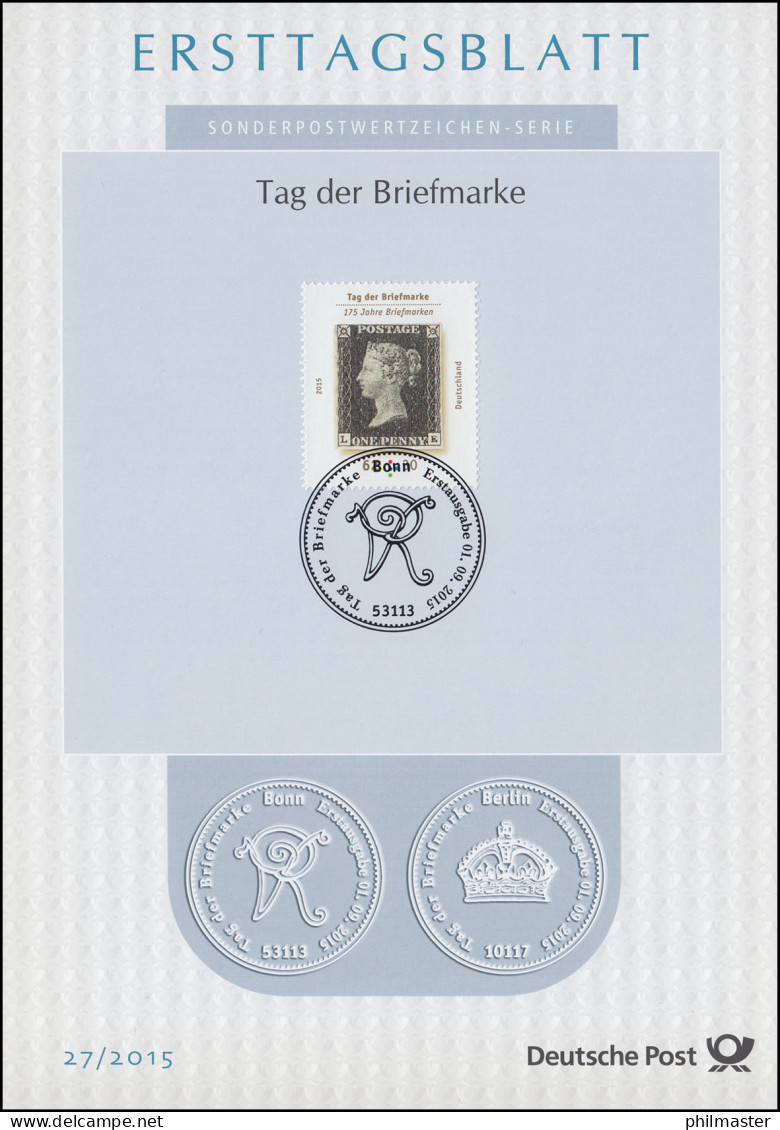 ETB 27/2015 Tag Der Briefmarke, "One Penny"  - 2011-…