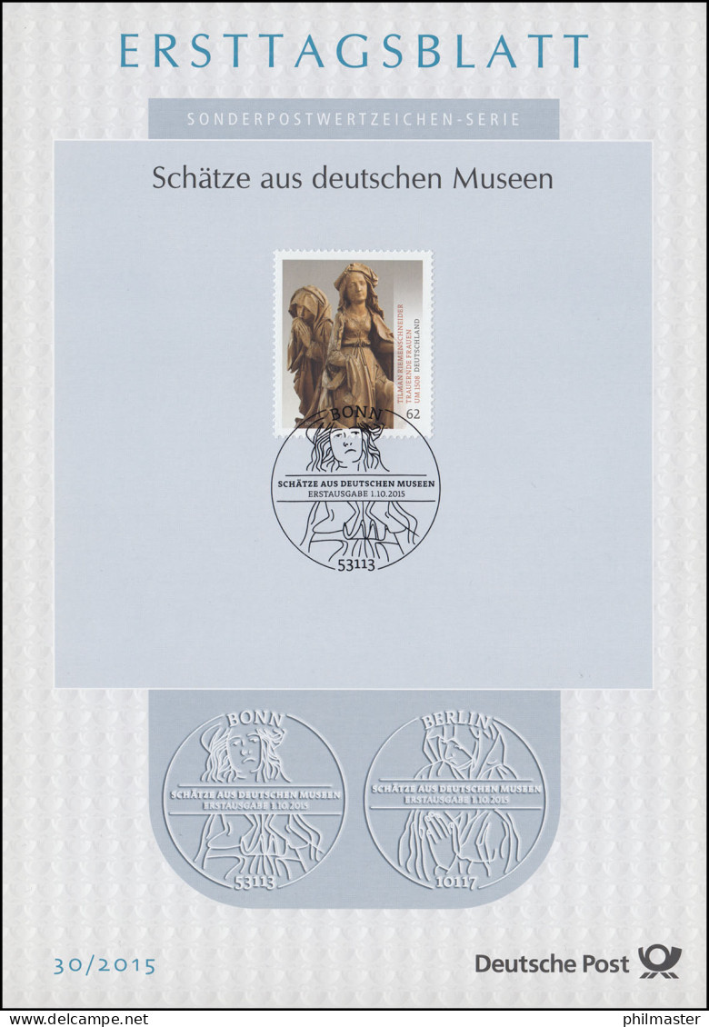 ETB 30/2015 Schätze Deutscher Museen, Riemenschneider, Skulptur - 2011-…