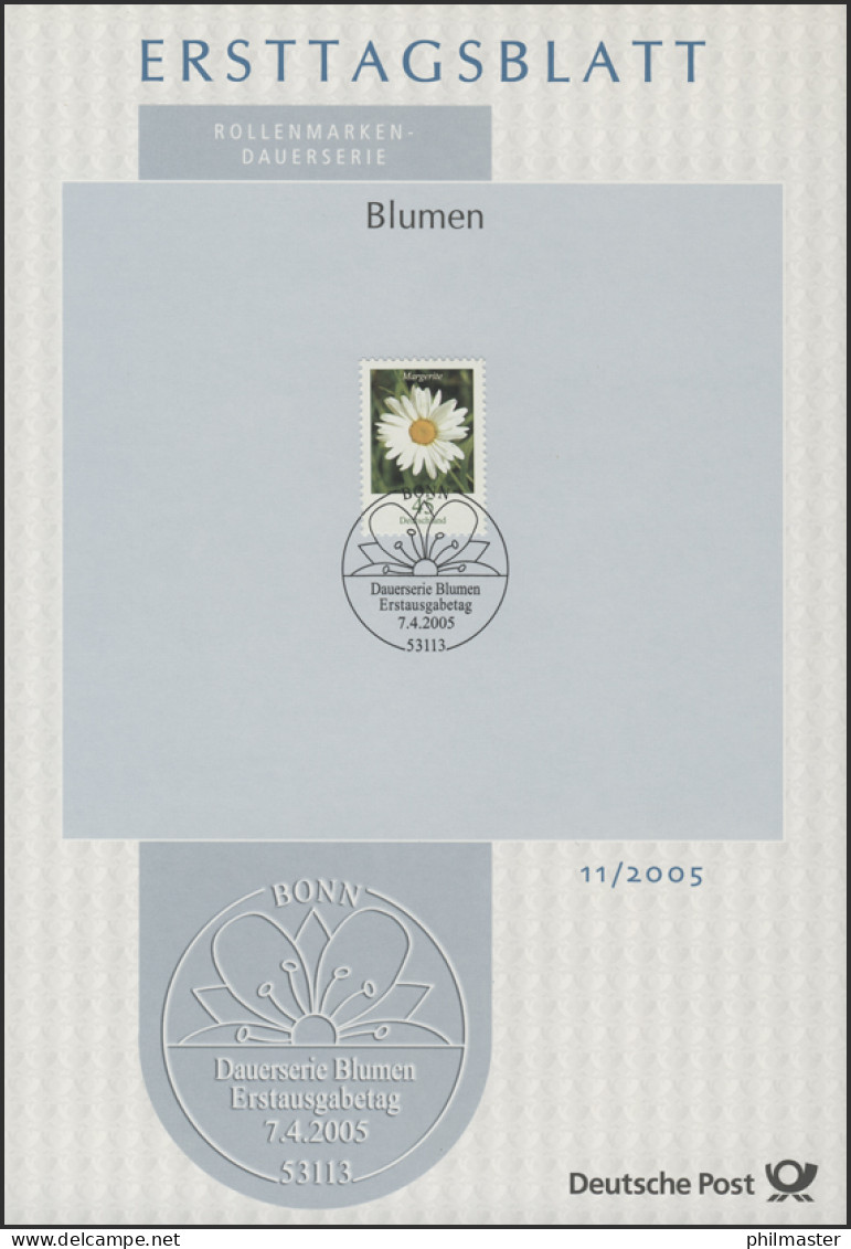 ETB 11/2005  Blumen Margerite 0,45 Euro - 2001-2010