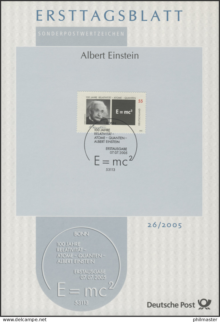 ETB 26/2005 Albert Einstein, Relativitätstheorie, Quanten, Atome - 2001-2010