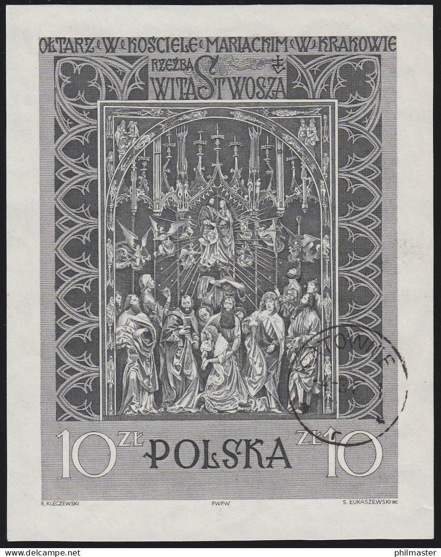 Polen: Krakauer Marienkirche & Hochaltar Von Veit Stoß 1960, Block O - Altri & Non Classificati