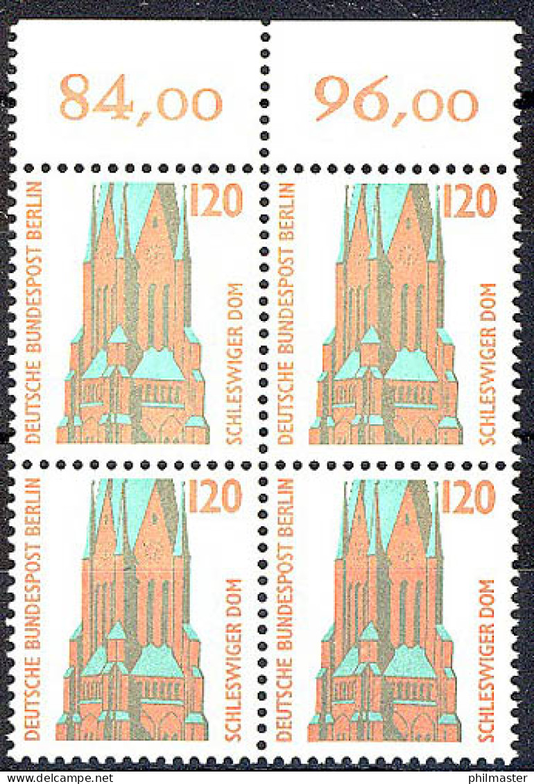 815 SWK 120 Pf OR-Viererbl. ** Postfrisch - Unused Stamps