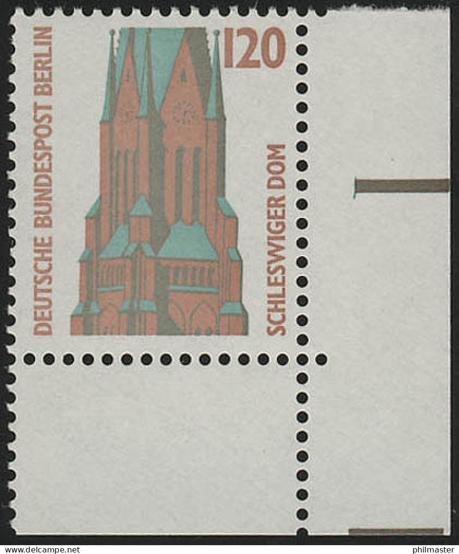 815 SWK 120 Pf Ecke Ur ** Postfrisch - Unused Stamps