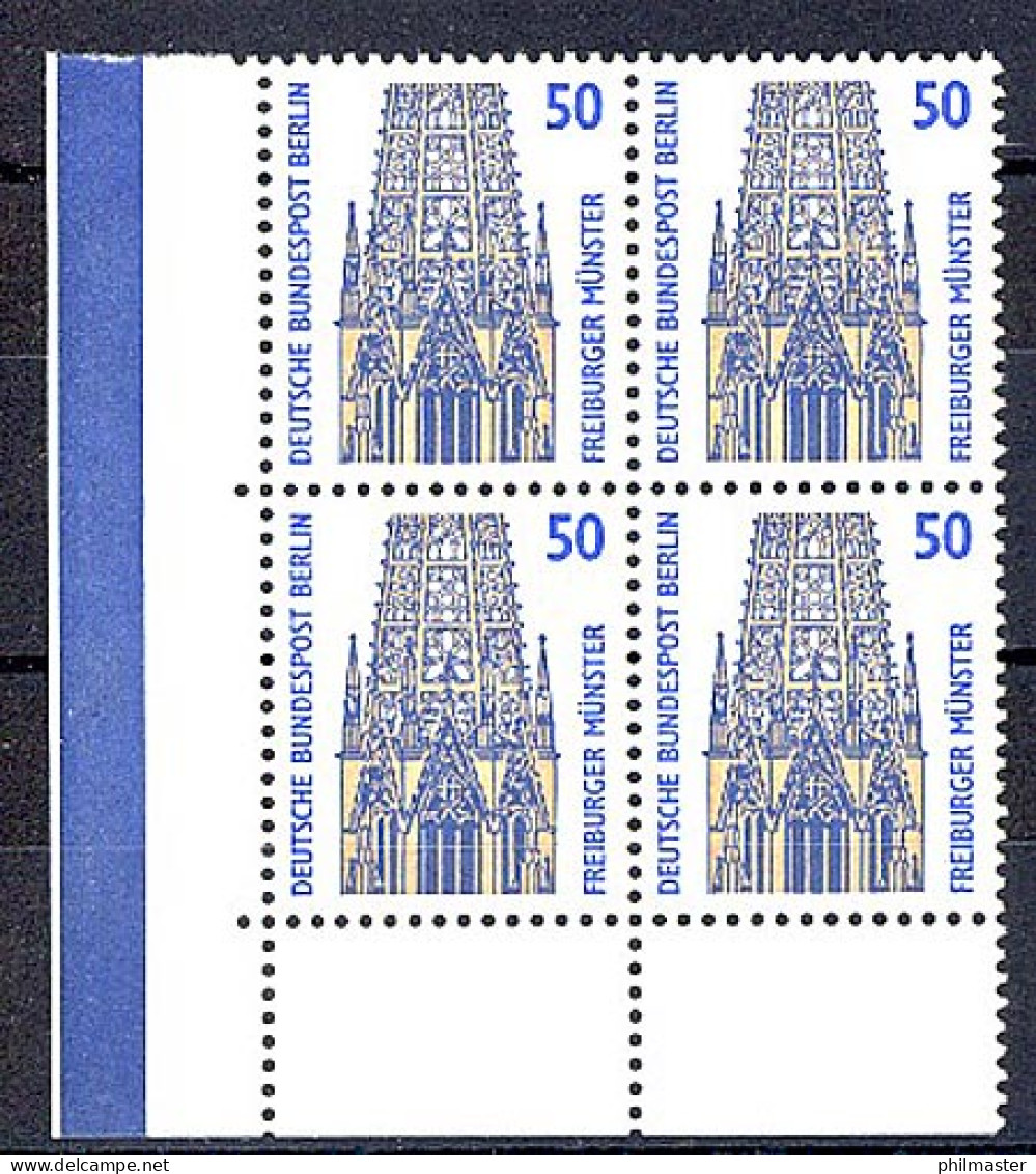 794 SWK 50 Pf Eck-Vbl. Ul OHNE Naht ** Postfrisch - Unused Stamps