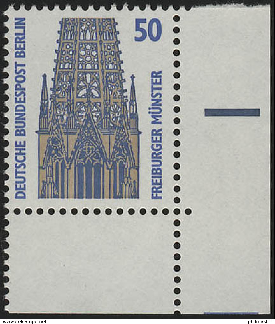 794 SWK 50 Pf Ecke Ur ** Postfrisch - Unused Stamps