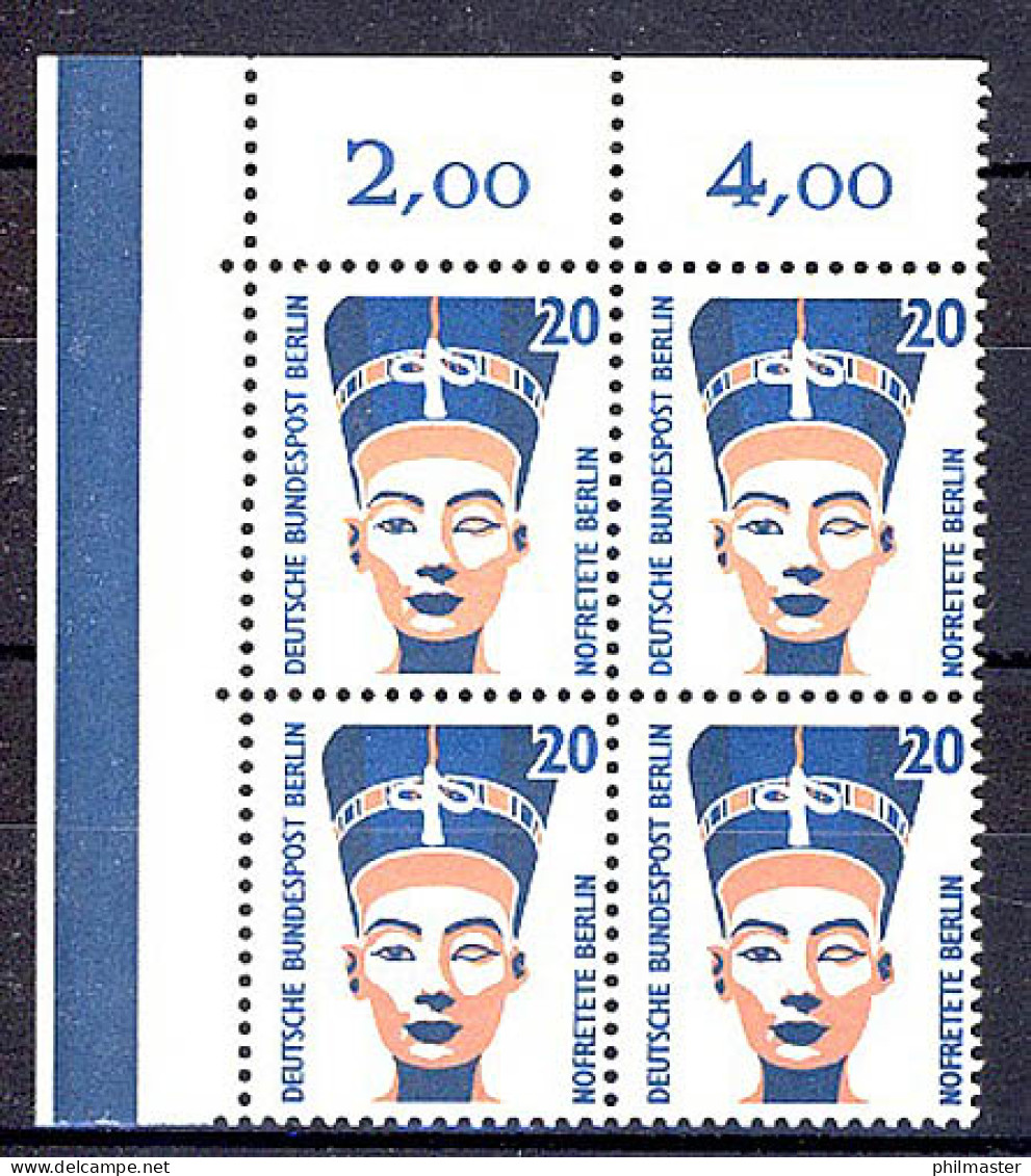 831 SWK 20 Pf Eck-Vbl. Ol ** Postfrisch - Unused Stamps