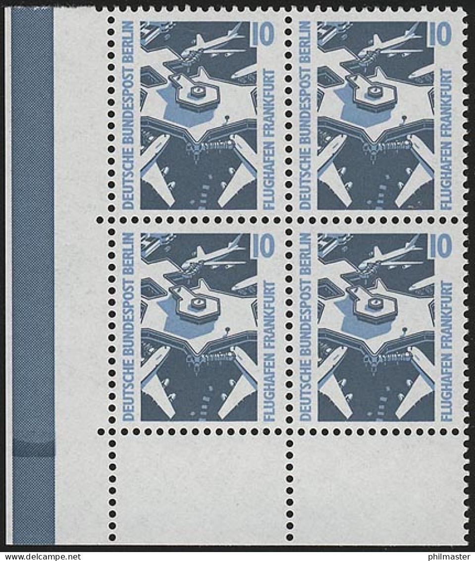 798 SWK 10 Pf Eck-Vbl. Ul MIT Naht ** Postfrisch - Unused Stamps
