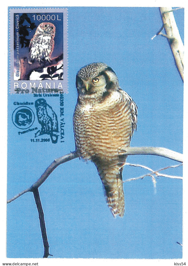 MAX 28 - 695 OWL, Romania - Maximum Card - 2005 - Maximum Cards & Covers