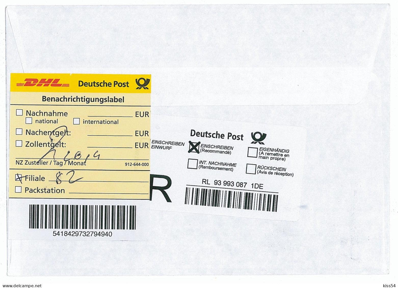 NCP 25 - 1-a ORCHIDS, Romania - INTERNATIONAL Registered - 2011 - Brieven En Documenten