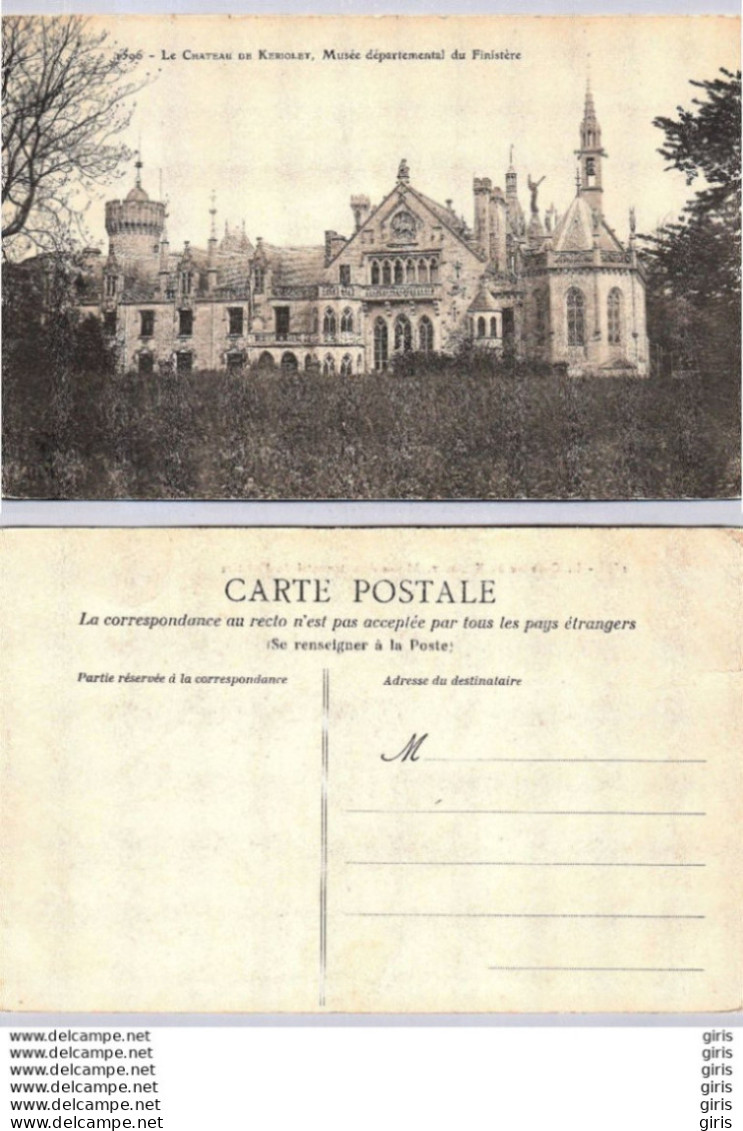 29 - Finistère - Le Château De KERIOLET , Musée Départemental Du Finistère - La Pointe Du Raz