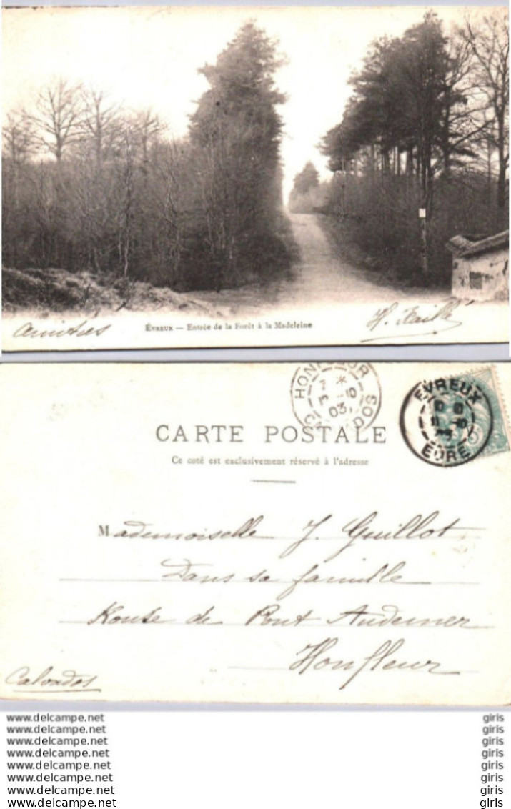 27 - Eure - Evreux - Entrée De La Forêt à La Madeleine - Evreux