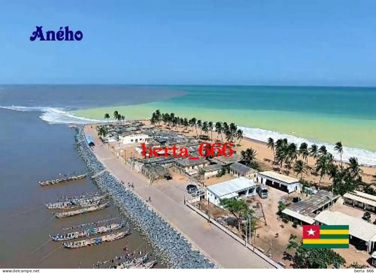 Togo Aného Aerial View New Postcard - Togo
