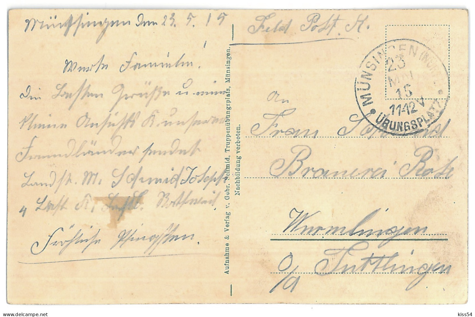 RUS 98 - 13252 Russian Prisoners, Russia - Old Postcard, CENSOR - Used - 1915 - Rusland