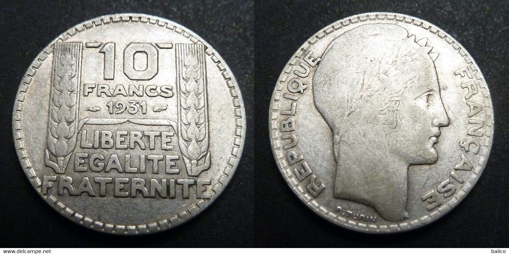 10 Francs Turin 1934 - Argent - Réf, M 1 - 10 Francs