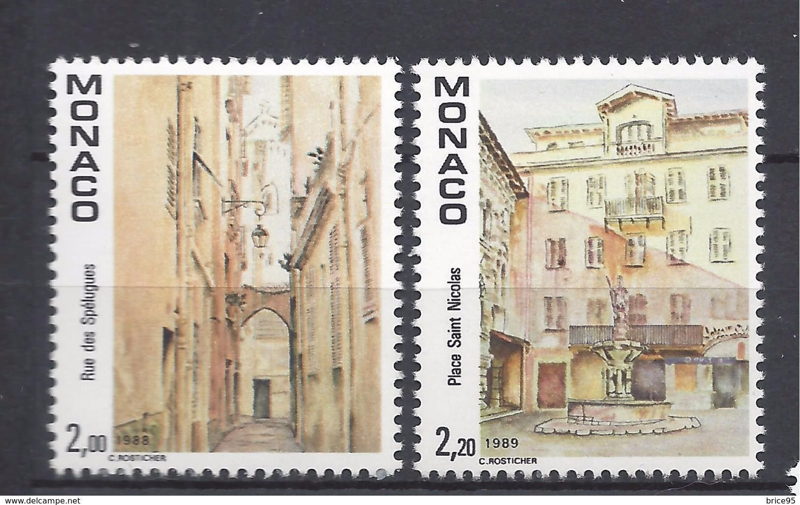 Monaco - YT N° 1669 Et 1670 ** - Neuf Sans Charnière - 1989 - Ungebraucht