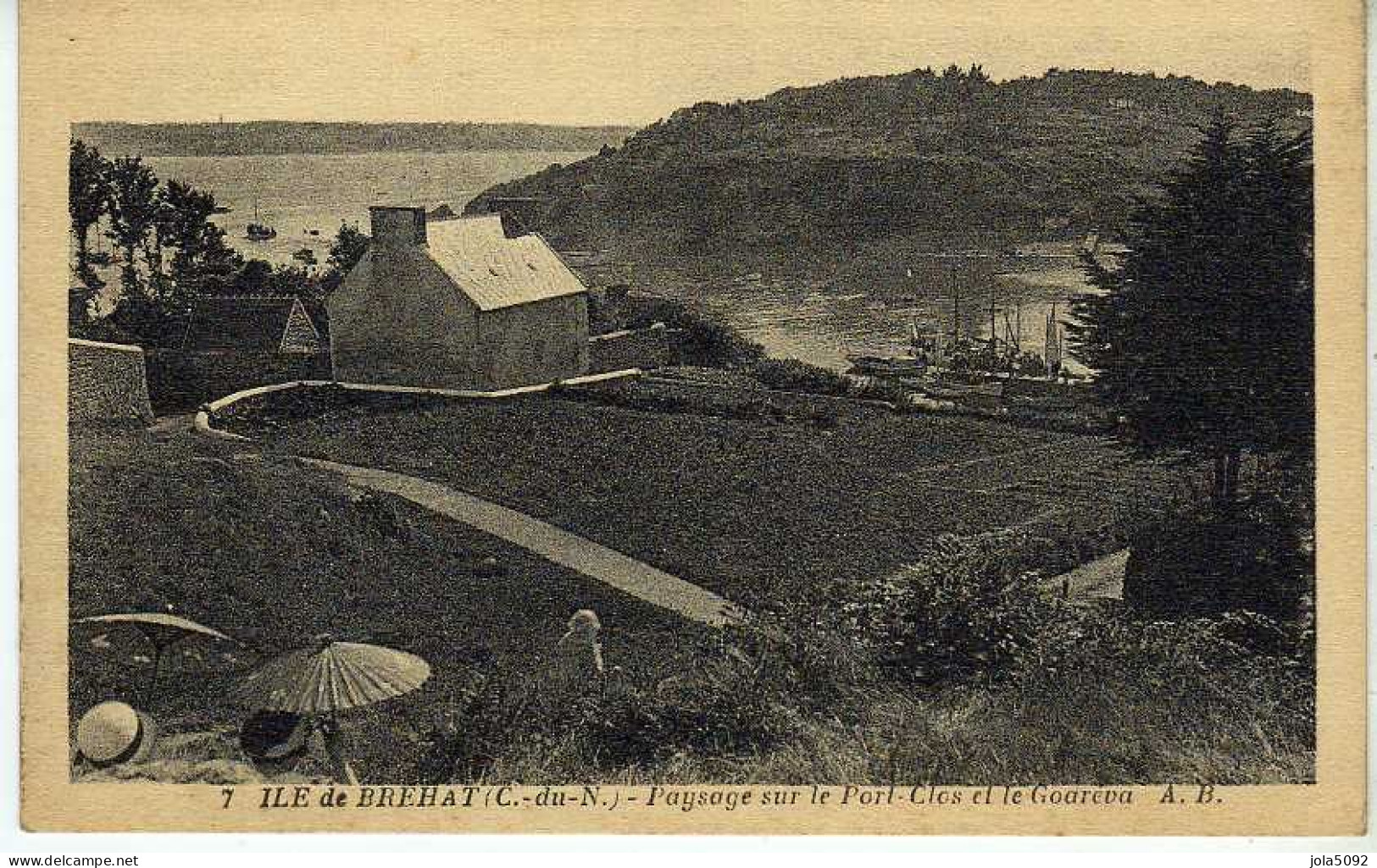 22 - Ile De BREHAT - Paysage Sur Le Port-Clos Et Le Goaréva - Ile De Bréhat