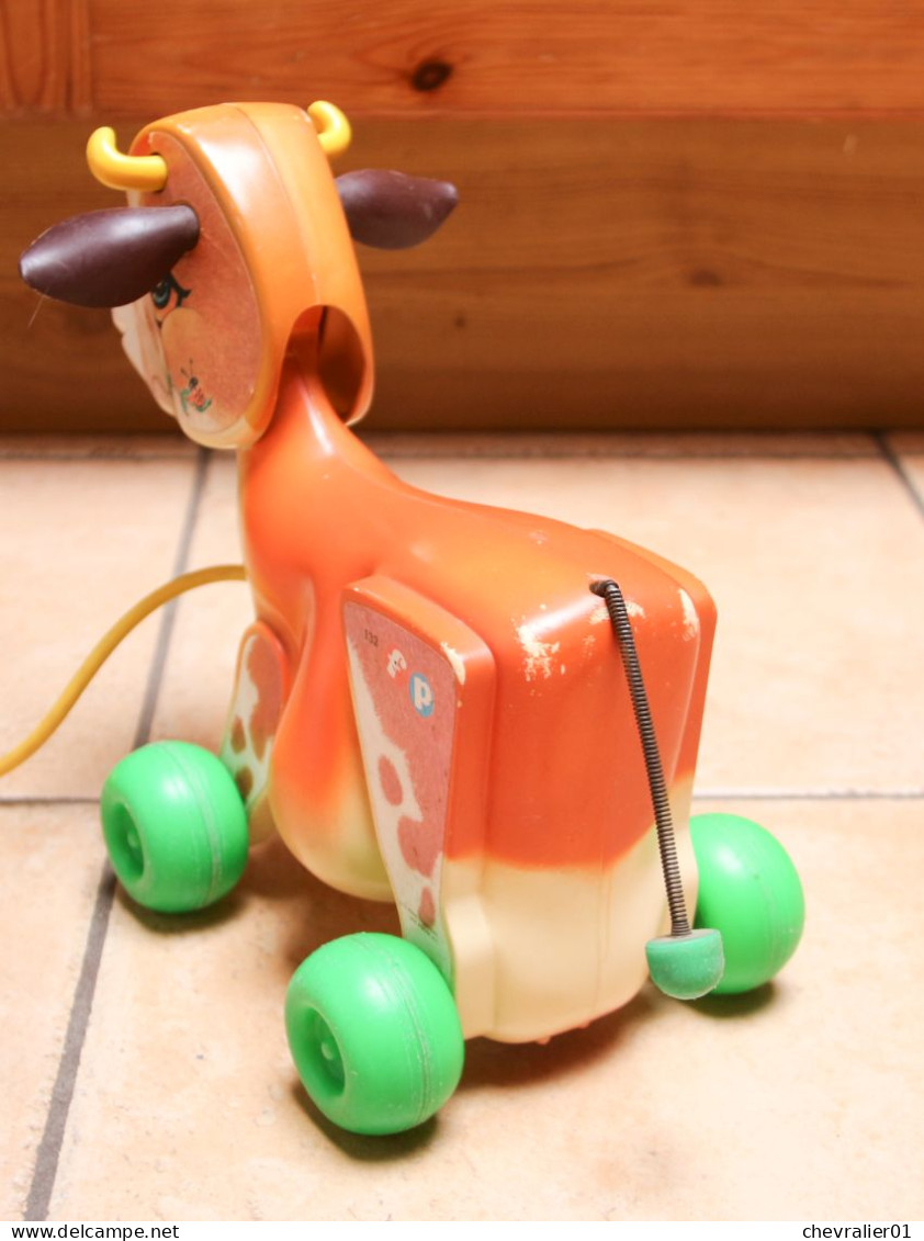 Fisher-Price_09_vache_cow_#132_’70s - Jugetes Antiguos