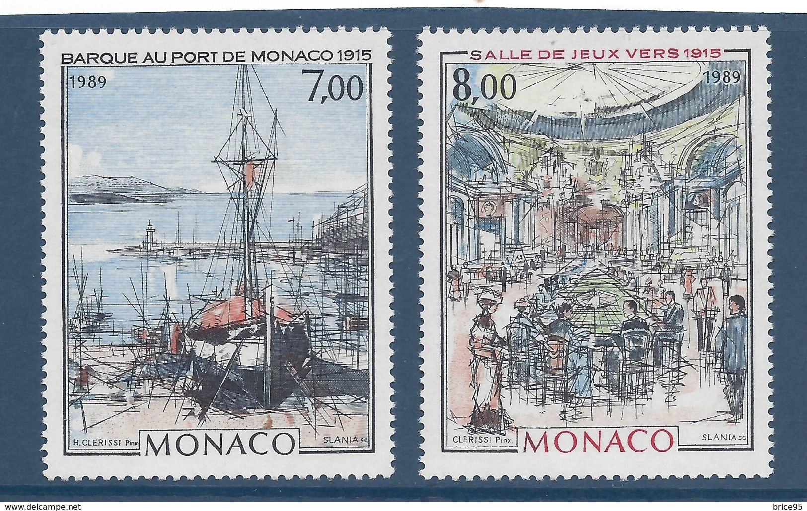 Monaco - YT N° 1696 Et 1697 ** - Neuf Sans Charnière - 1989 - Neufs