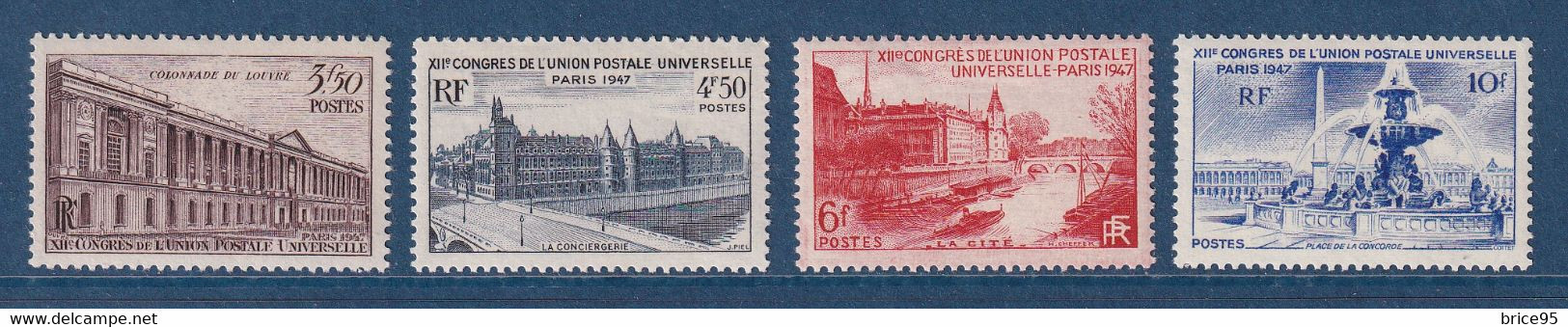 France - YT Nº 780 à 783 ** - Neuf Sans Charnière - 1947 - Unused Stamps