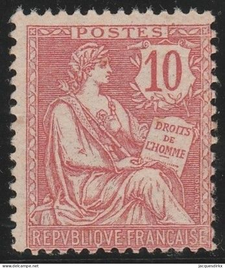 France  .  Y&T   .   124 (2 Scans)    .     **   .     Neuf Avec Gomme D'origine Et SANS Charnière - 1900-02 Mouchon