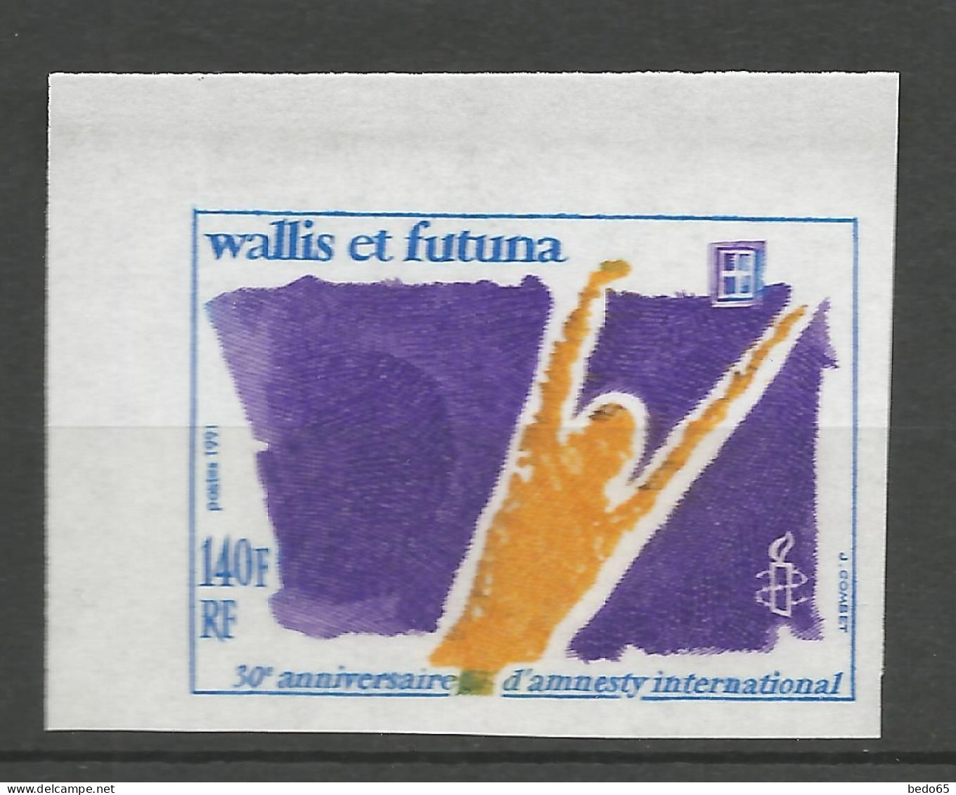 WALLIS-ET-FUTUNA  N° 417 Non Dentelé BDF NEUF** LUXE SANS CHARNIERE NI TRACE / Hingeless  / MNH - Geschnittene, Druckproben Und Abarten