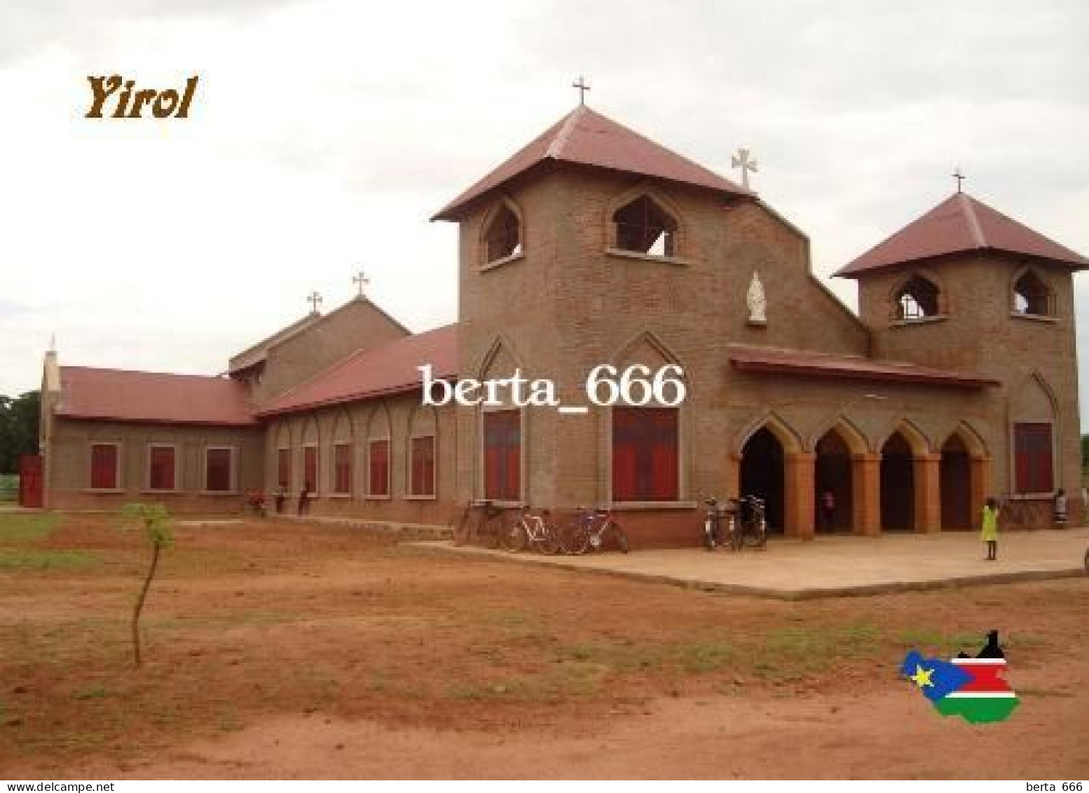 South Sudan Yirol Church New Postcard - Sudán