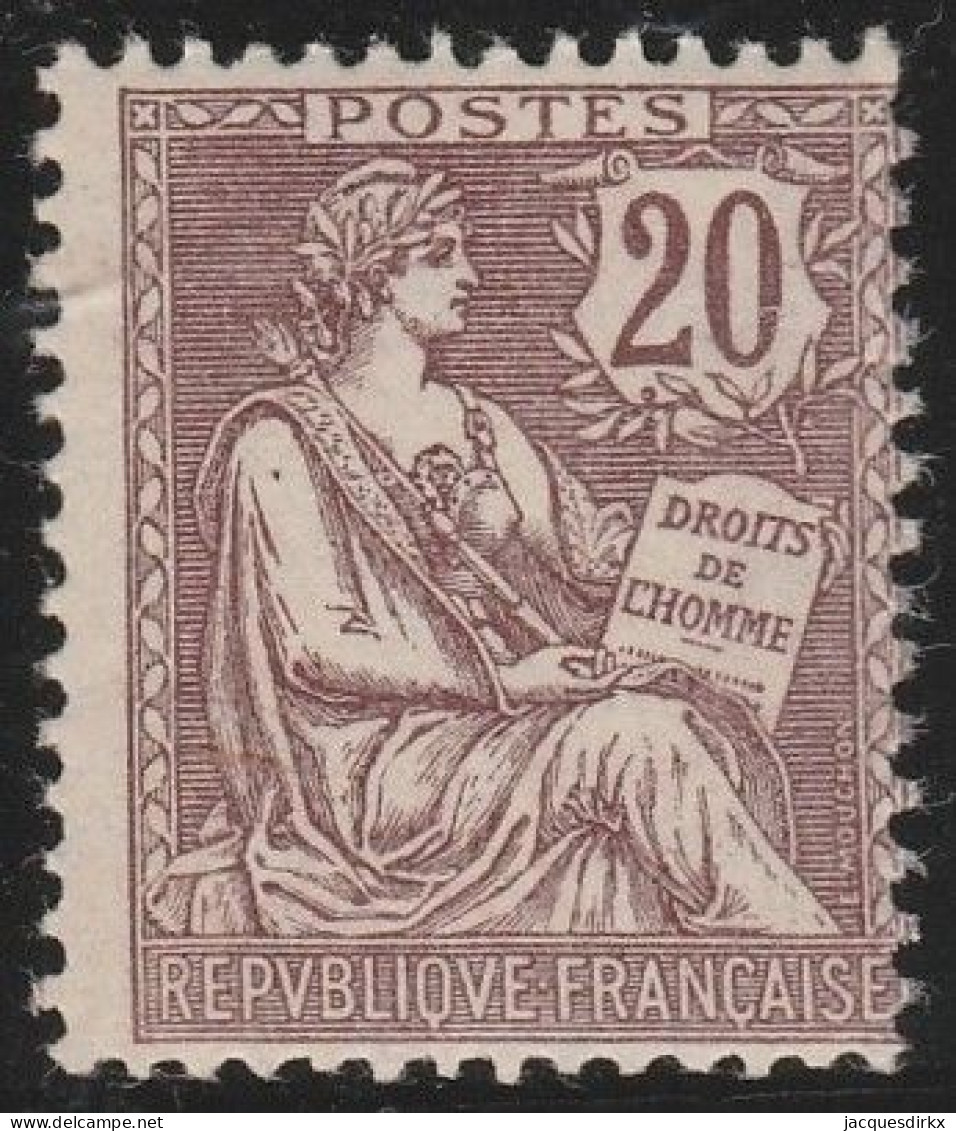France  .  Y&T   .   126  (2 Scans)    .     **   .     Neuf Avec Gomme D'origine Et SANS Charnière - 1900-02 Mouchon