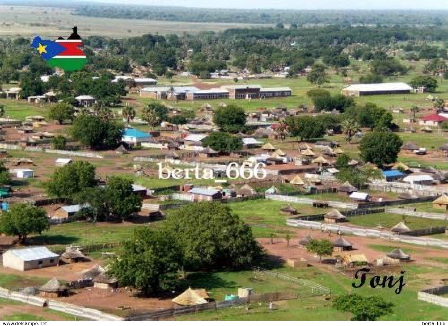 South Sudan Tonj Aerial View New Postcard - Sudan