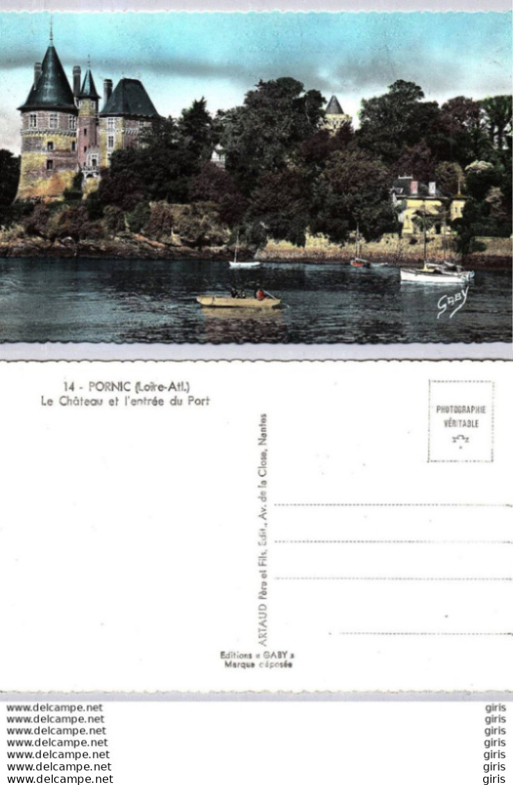 44 - Loire Atlantique - Pornic - Le Château Et L'entrée Du Port - Pornic