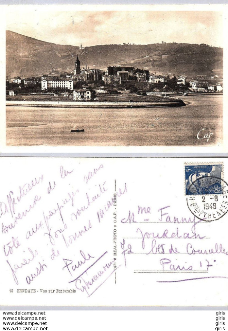 64 - Pyrénées-Atlantiques - Hendaye - Vue Sur Fontarabie - Hendaye