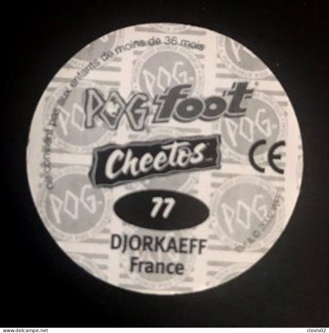 77 Youri Djorkaeff - POG FOOT CHEETOS Equipe De France Football 2002 - Other & Unclassified