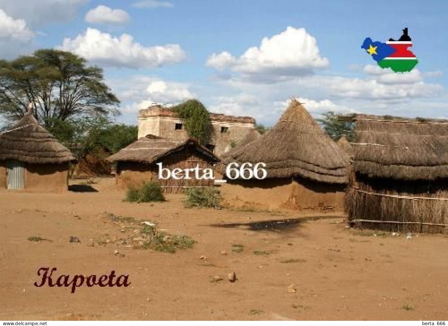 South Sudan Kapoeta Huts New Postcard - Sudán