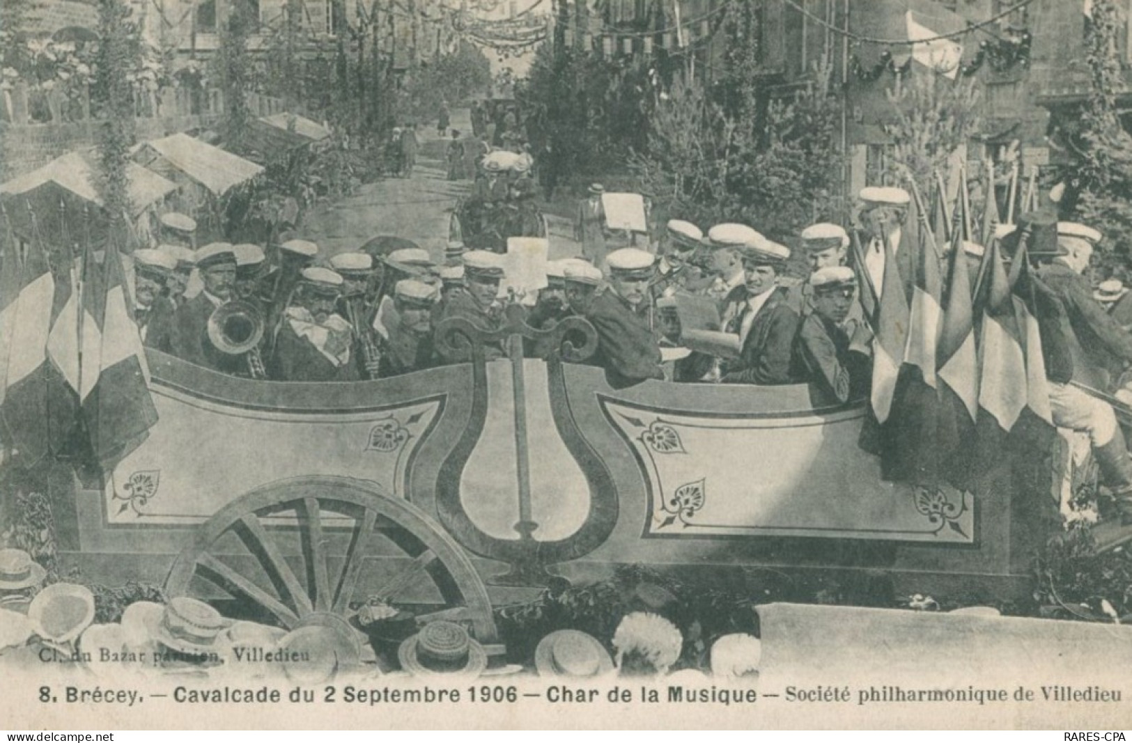 50 BRECEY - Calvacade Du 02 Septembre 1906 - Char De La Musique -( Cachet Aux 100 000 Articles Granville ) - TTB - Autres & Non Classés