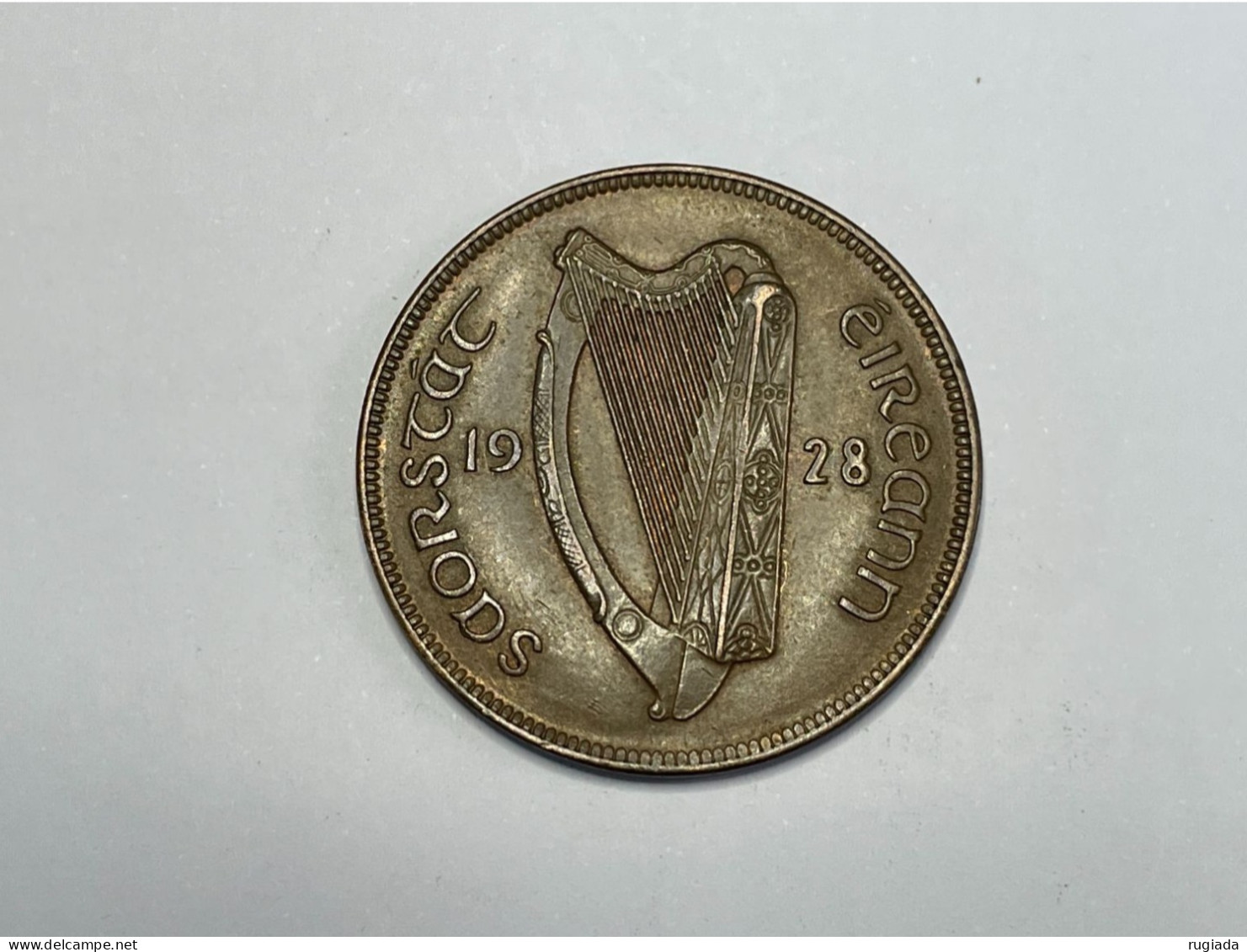 1928 Eire Ireland Penny 1d Coin, AU About Uncirculated - Ierland