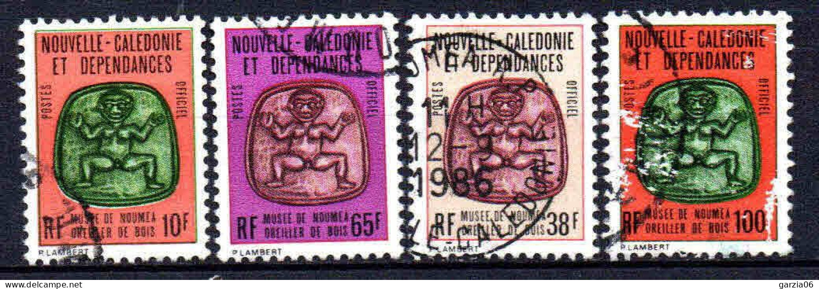 Nouvelle Calédonie  - Oreiller De Bois-    Tb De Service 19/29/36/37 - Oblit - Used - Officials