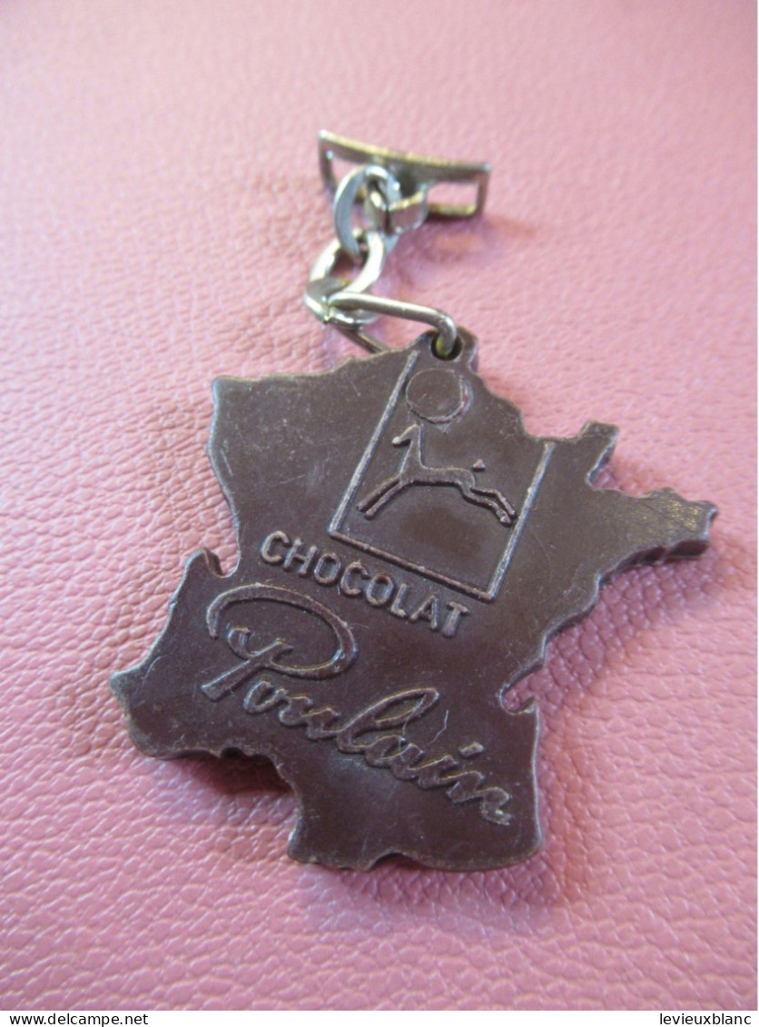 Porte-Clé Ancien / CHOCOLAT /POULAIN/ Mini Plaquette De Chocolat En Forme De FRANCE  / Vers 1960-1970   POC780 - Sleutelhangers
