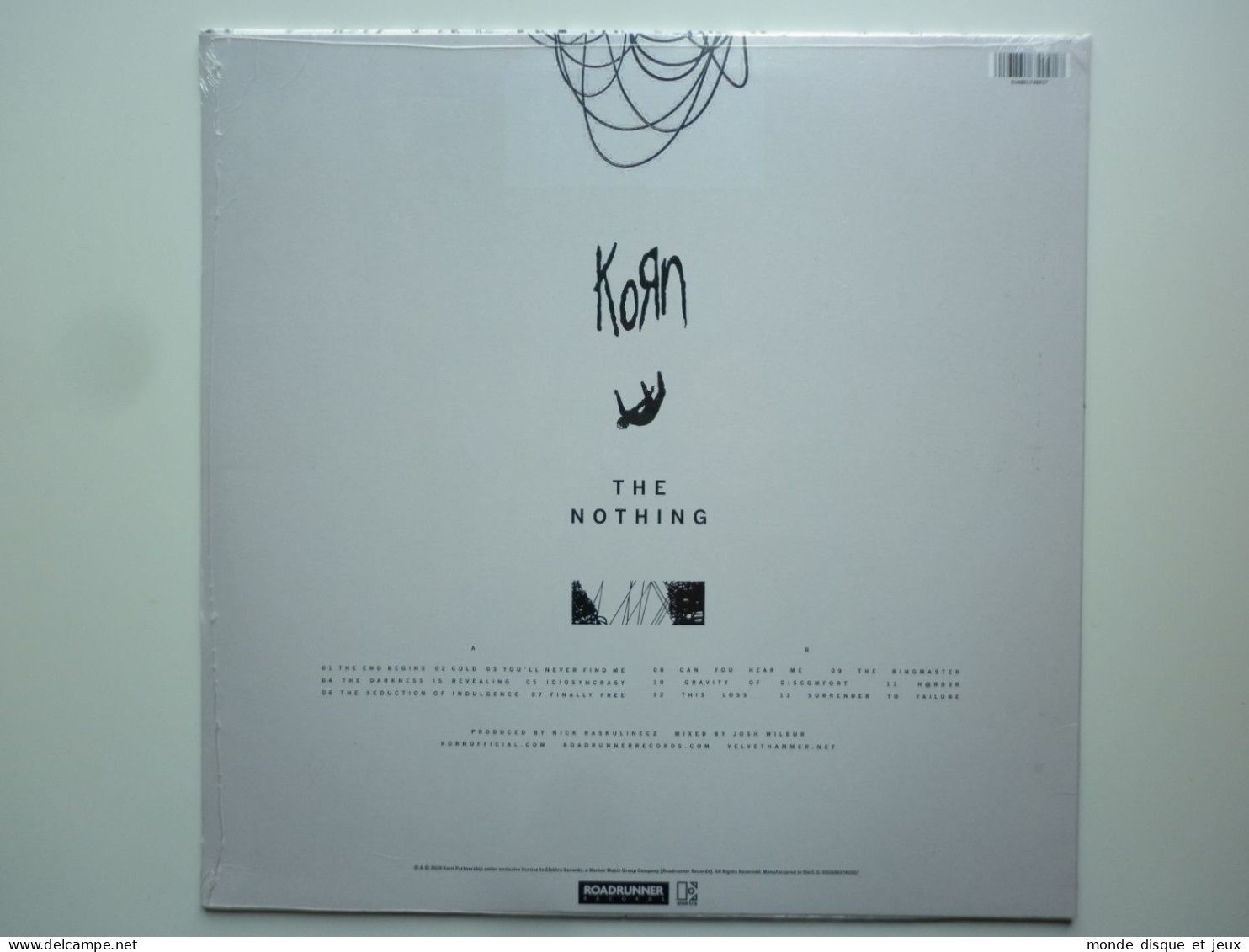 Korn Album 33Tours Vinyle The Nothing Vinyle Couleur Blanc - Andere - Franstalig