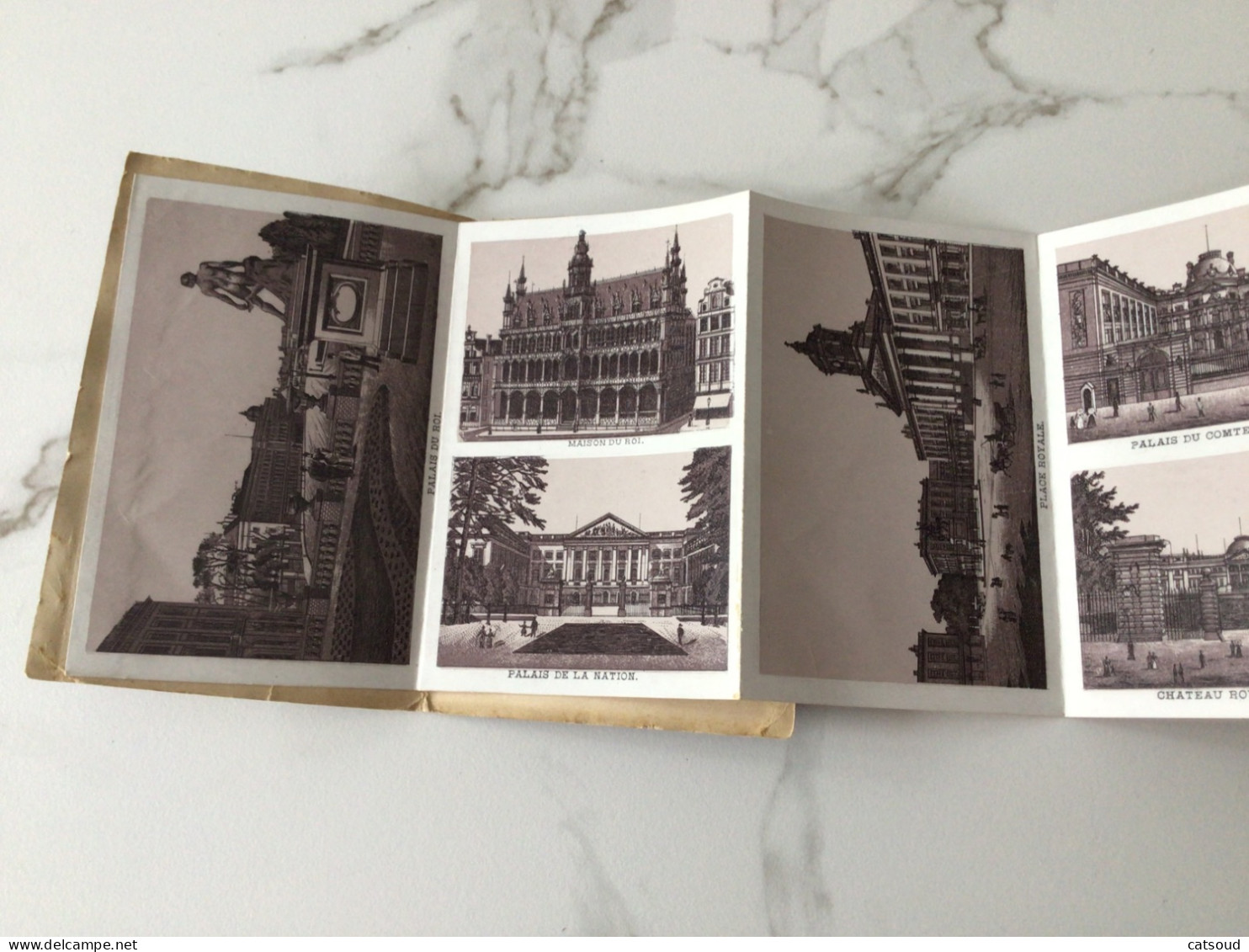Ancien Livret De Petites Photographies « Souvenirs De Bruxelles «  Proposé Par Le Grand Bazar National Rue Neuve, 54 - Werbung