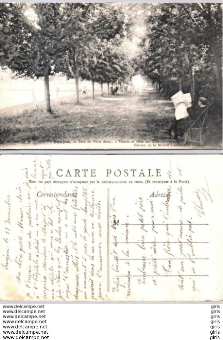 17 - Charente Maritime - Saujon - Parc Du Puits Doun - Tennis Et Allée Des Tilleuls - Saujon