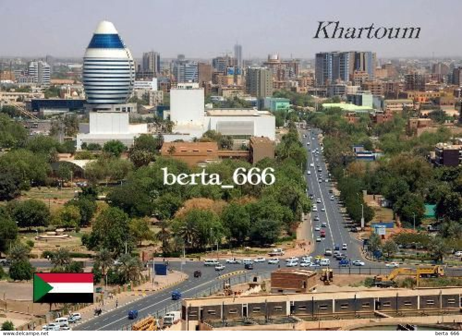 Sudan Khartoum Aerial View Corinthia Hotel New Postcard - Sudán