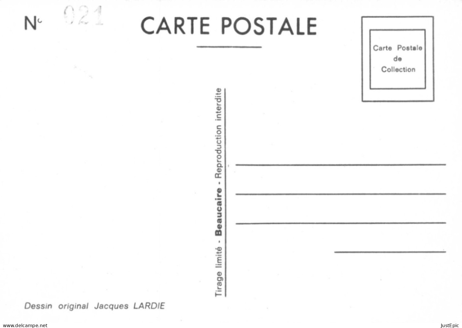 " TOUJOURS PAS ENVIE DE BAISSER..."  LARDIE Jihel Tirage 85 Ex. Caricature GISCARD MITTERRAND BARRE Franc-maçonnerie CPM - Satirische