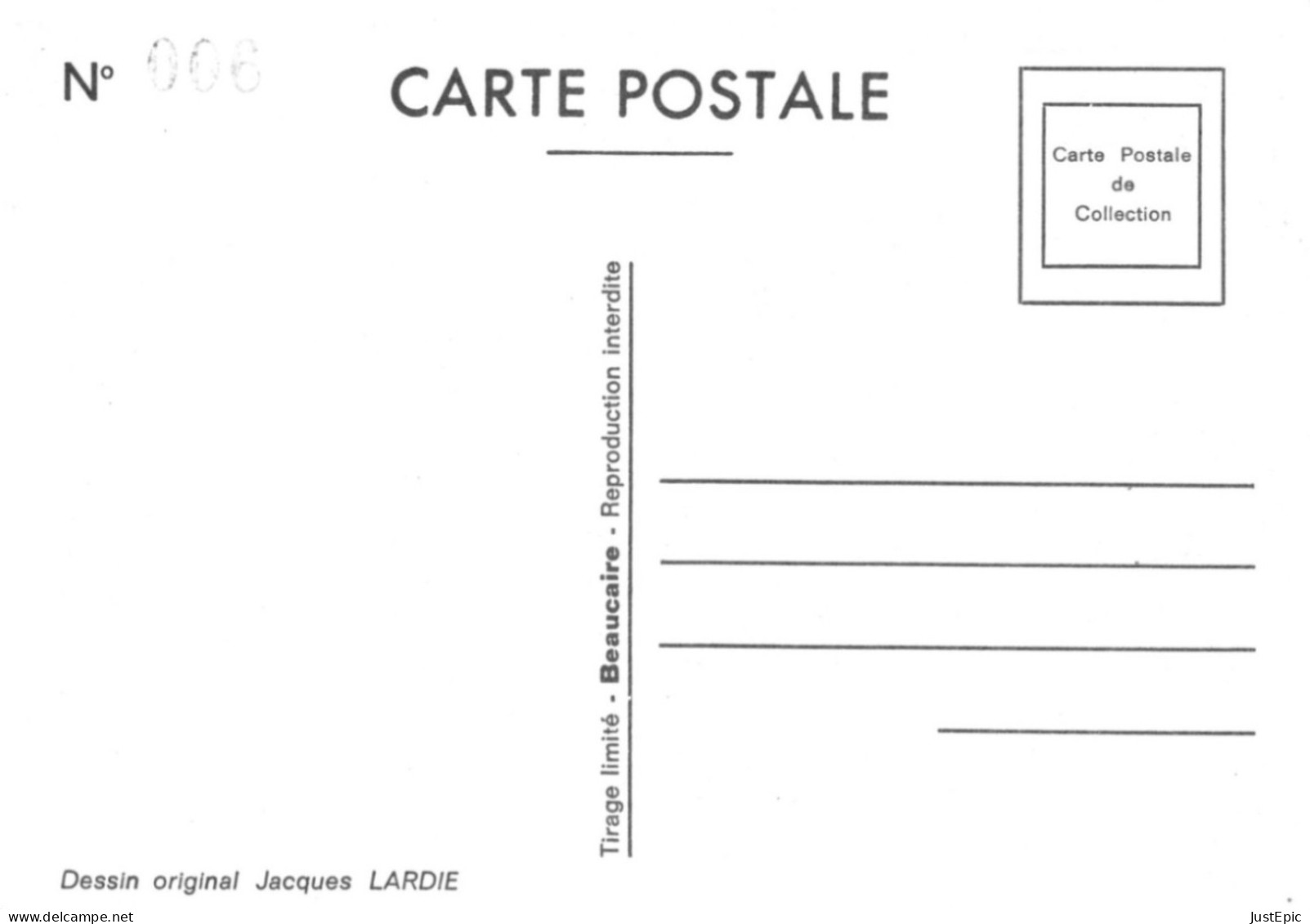 "TONTON ET ROCARD JOUENT DUKAKIS " - LARDIE Jihel Tirage  85 Ex. Caricature MITTERRAND Franc-maçonnerie - CPM - Satiriques