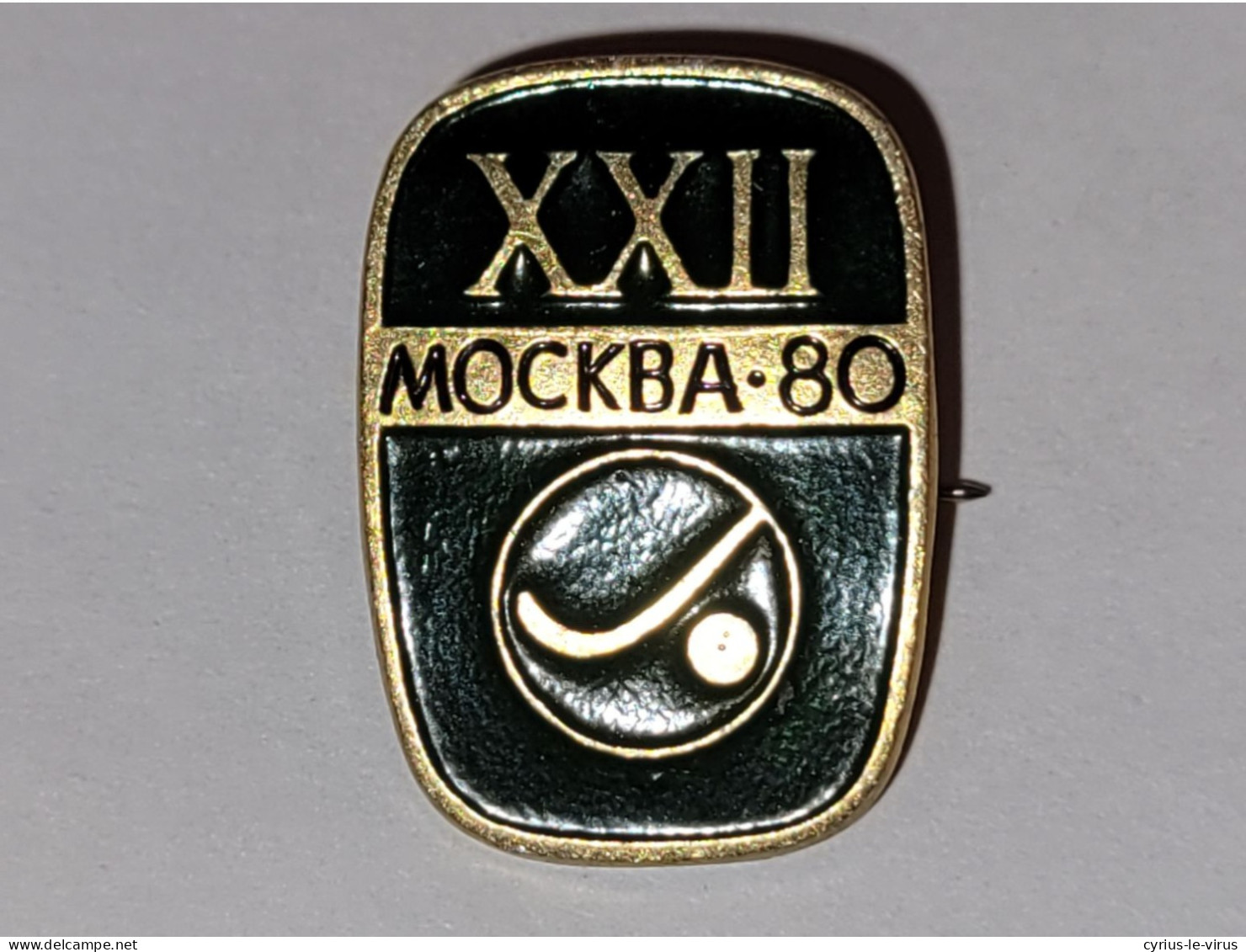 Pin's Jeux Olympiques De Moscou 1980  **  Hockey - Andere & Zonder Classificatie
