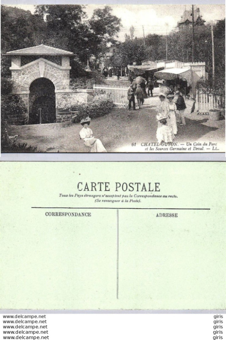 63 - Puy-de-Dôme - Châtel-Guyon - Un Coin Du Parc - Châtel-Guyon