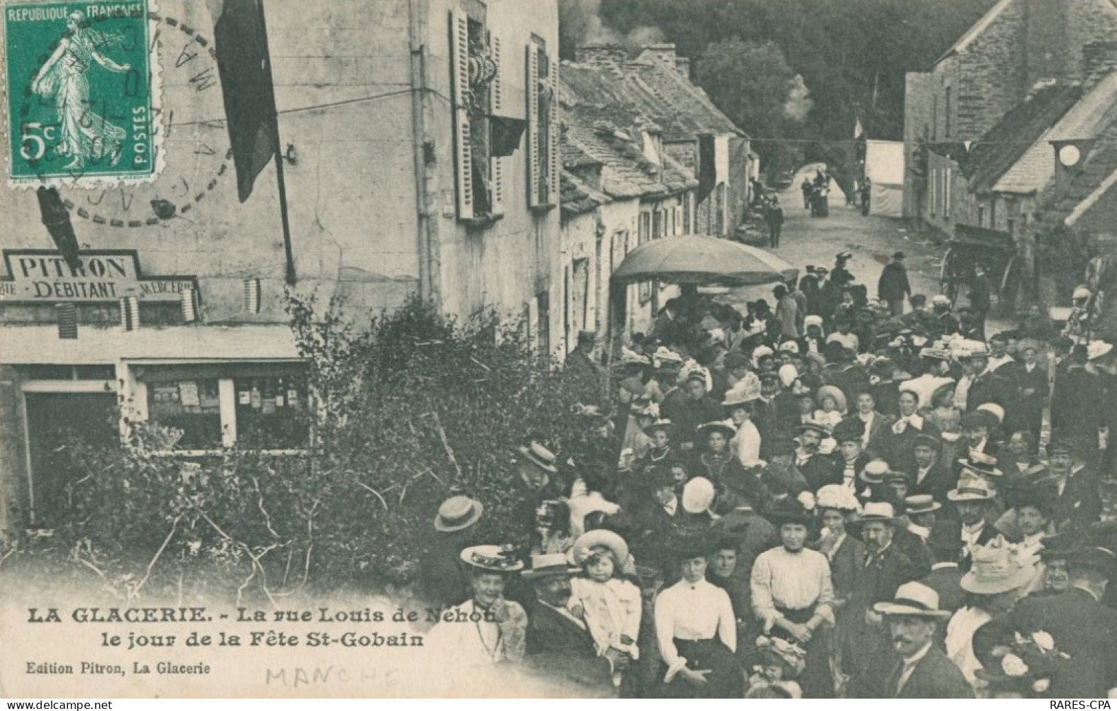 50 LA GLACERIE - La Rue Louis De Néhon , Le Jour De La Fete St Gobain - TTB - Altri & Non Classificati